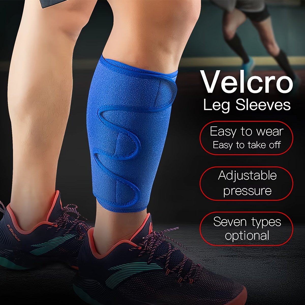 Shin Guard Crossfit - 1 Stück Sport-Schienbeinschoner Crossfit Verstellbare Wadenkompressionsbandage