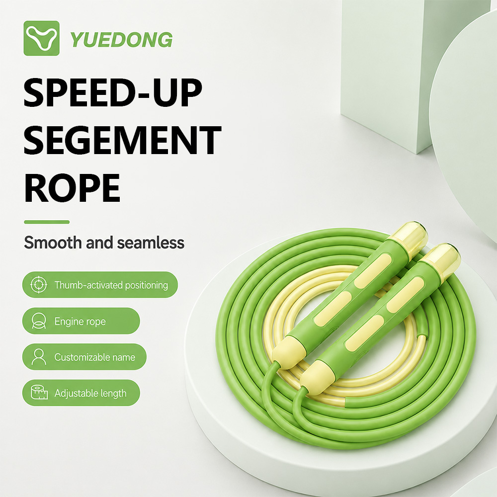 Jump Rope Speed Bearing - YUEDONG Fitness-Springseil, verstellbar, PVC, Doppellager, Geschwindigkeits-Springseil,