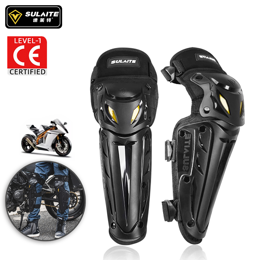 Shin Guard Crossfit - SULAITE Motorrad-Knieschutz, verstellbare Mountainbike-Schienbeinschoner für Erwachsene,
