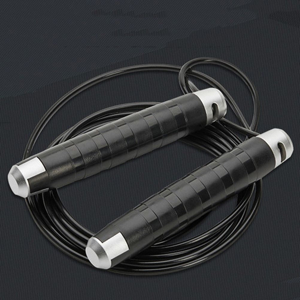 Schwarzes Stahlseil-Springseil – Jump Rope Speed Bearing Bewertung und Preis