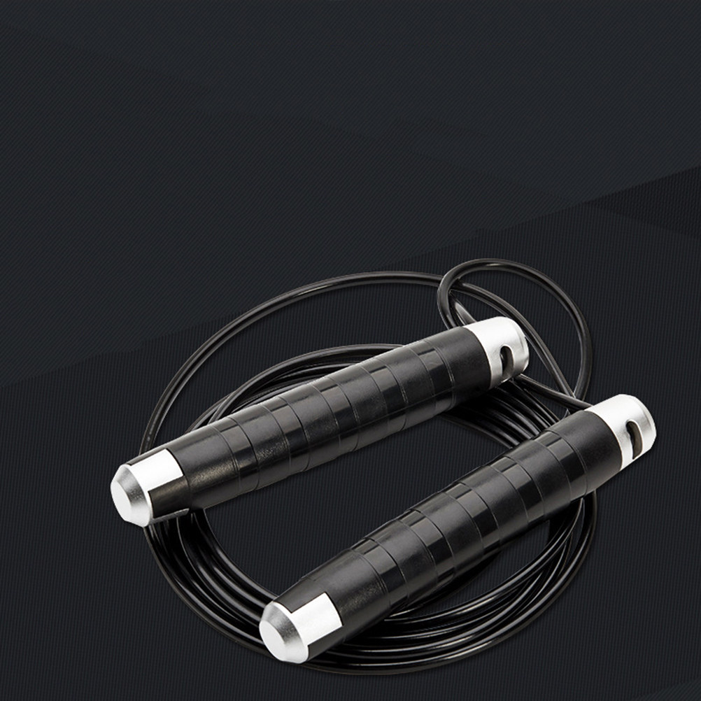 Schwarzes Stahlseil-Springseil – Jump Rope Speed Bearing Bewertung und Preis