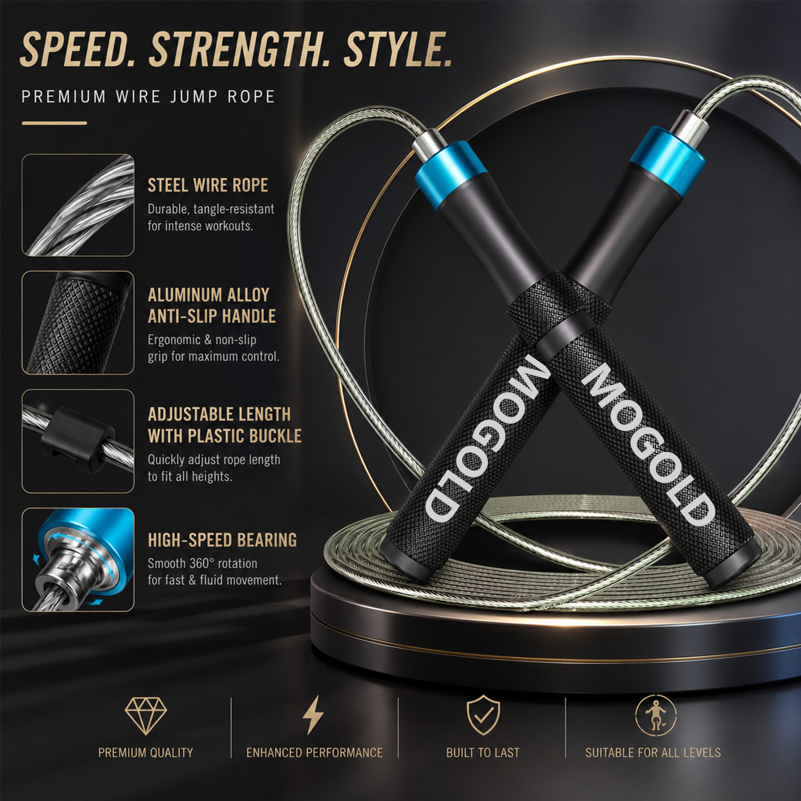 MOGOLD Professionelles Speed-S – Jump Rope Speed Bearing Bewertung und Preis